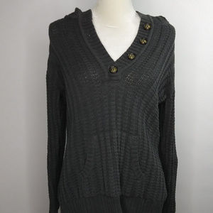 Style & Co Dark Grey Hooded Sweater